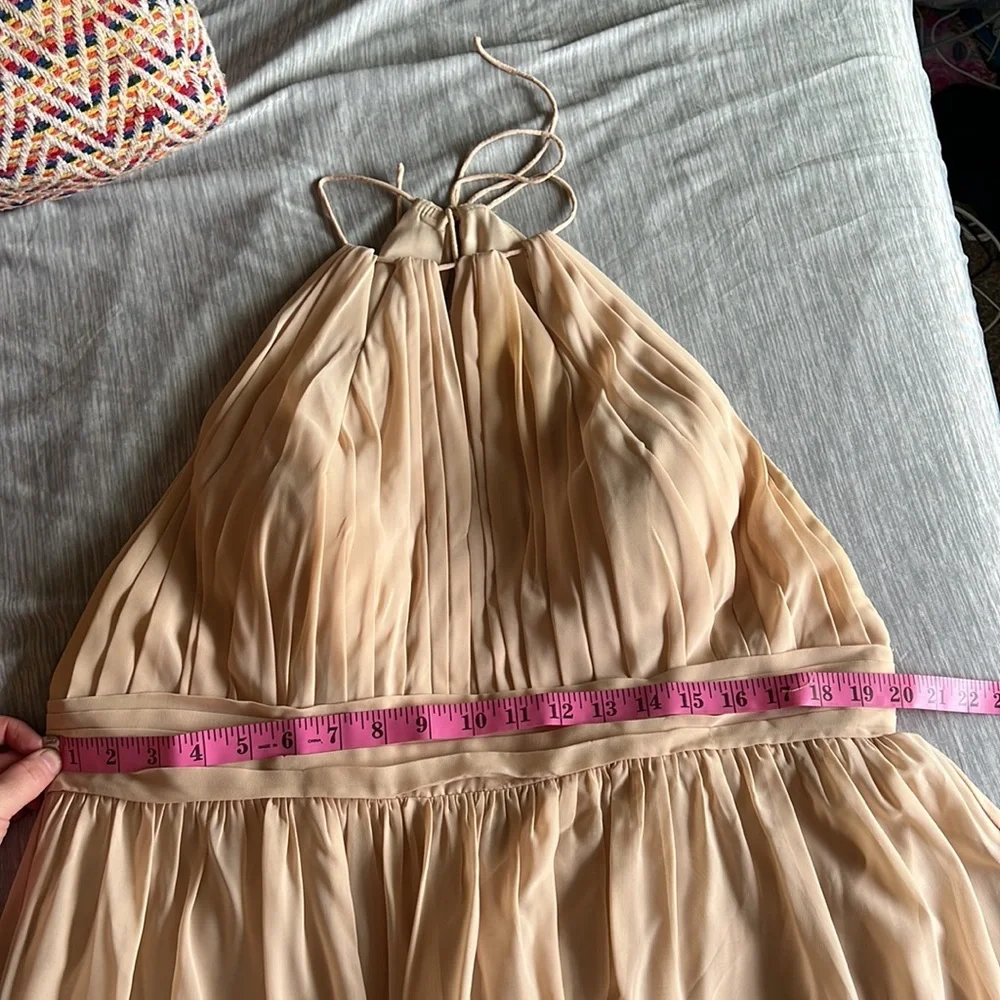 Champagne floor length bridesmaid/ prom dress - Picture 6 of 7